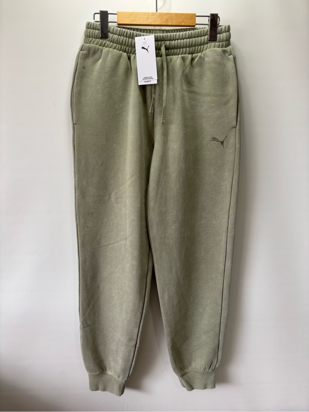 Puma Men's Olive/Green Fleece Joggers NWT